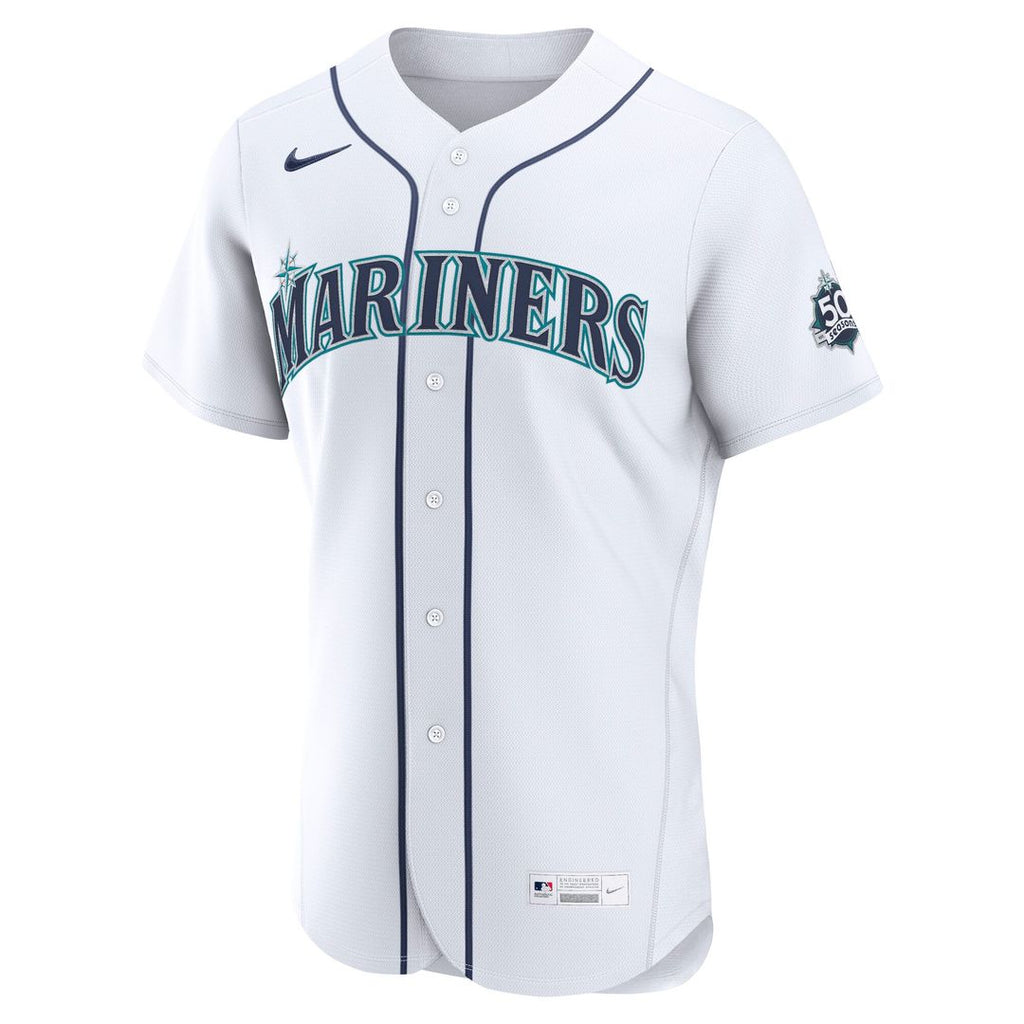 George Kirby Seattle Mariners Home 50th Season Jersey - White