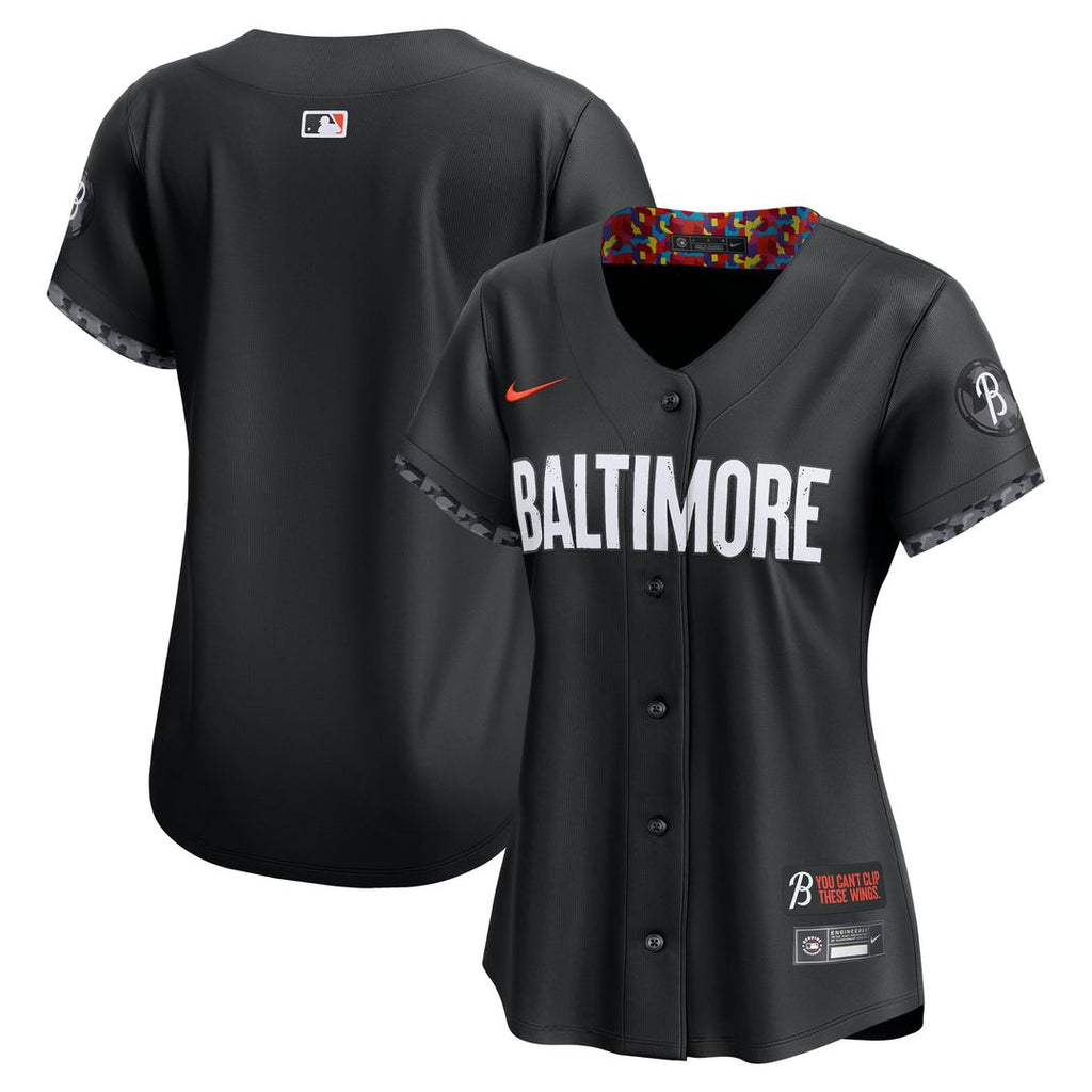 Baltimore Orioles Women's Jersey - Black