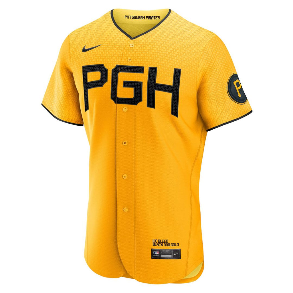 Roberto Clemente Pittsburgh Pirates Authentic Player Jersey - Gold