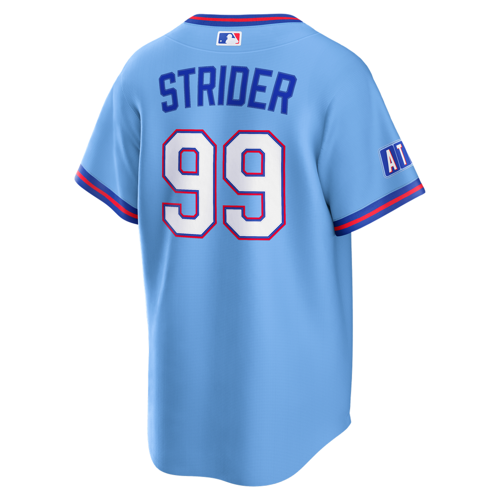 Spencer Strider Atlanta Braves 2026 Jersey - Powder Blue
