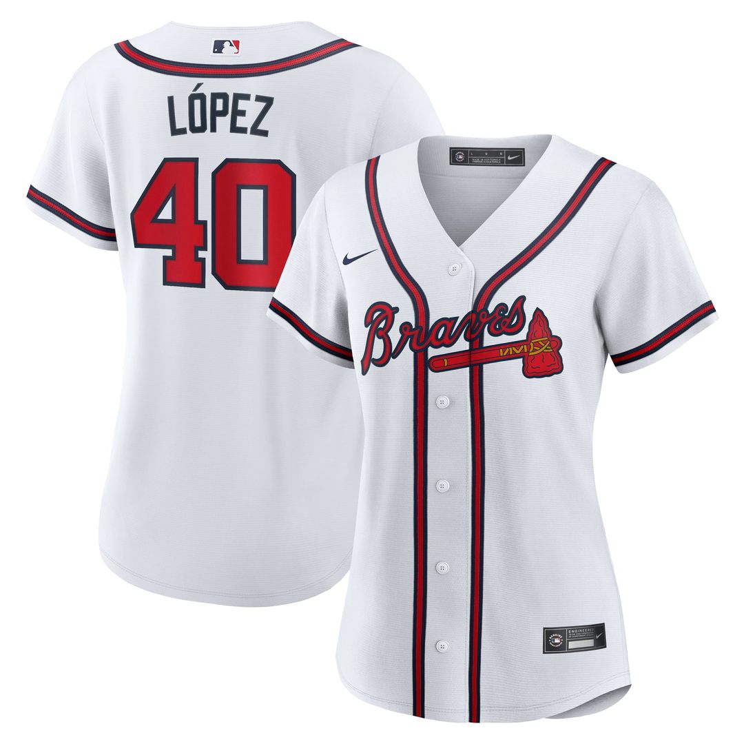 Reynaldo Lopez Atlanta Braves Women's Home Jersey - White