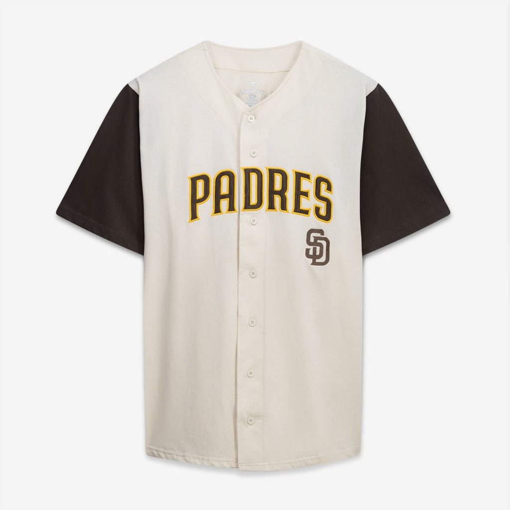 San Diego Padres Big & Tall Two-Color Fashion Jersey - Cream/Brown