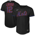 Francisco Lindor New York Mets Youth Alternate Jersey - Black