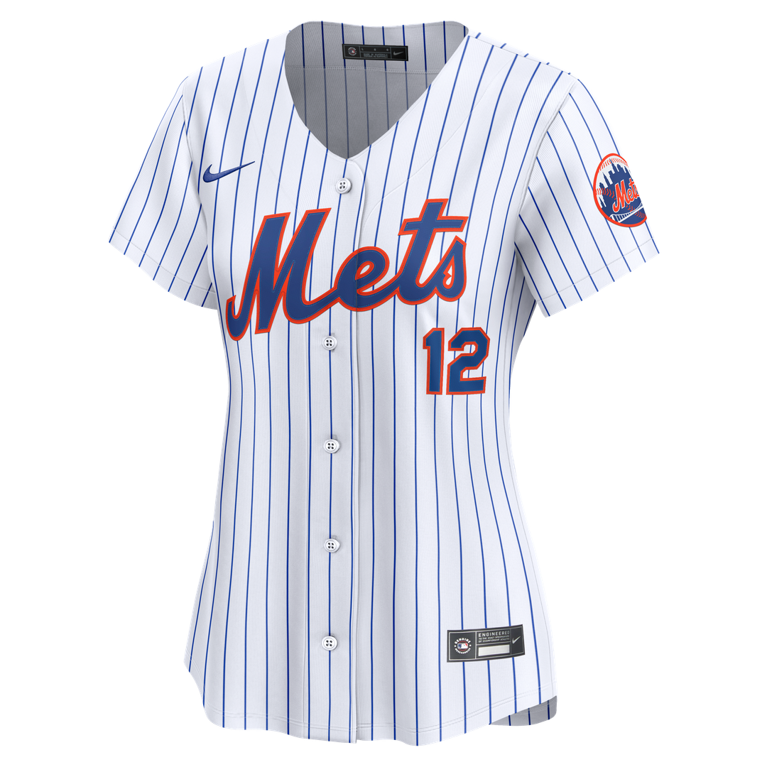 Francisco Lindor New York Mets Women's Home Jersey - White