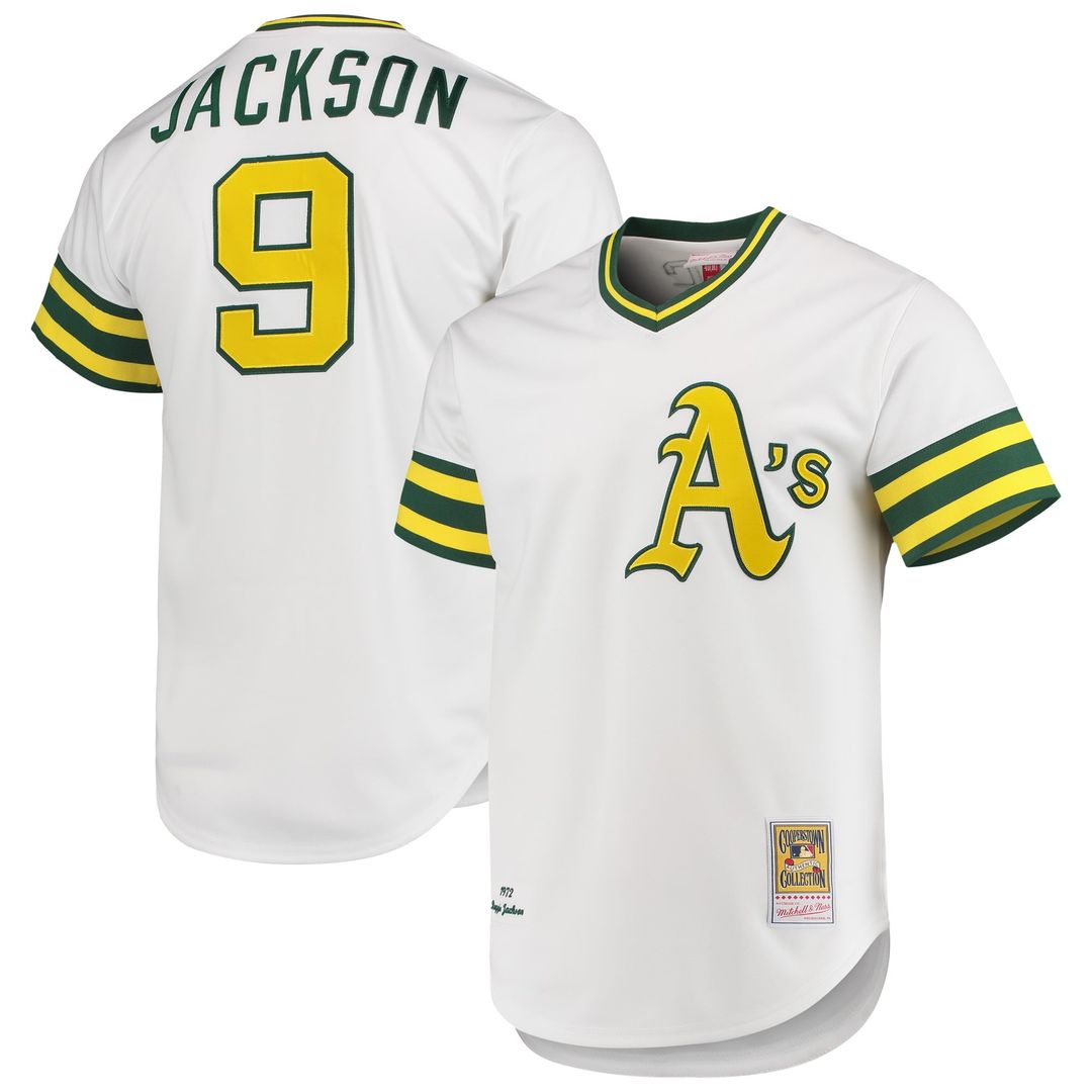 Reggie Jackson Athletics 1972 Jersey - White