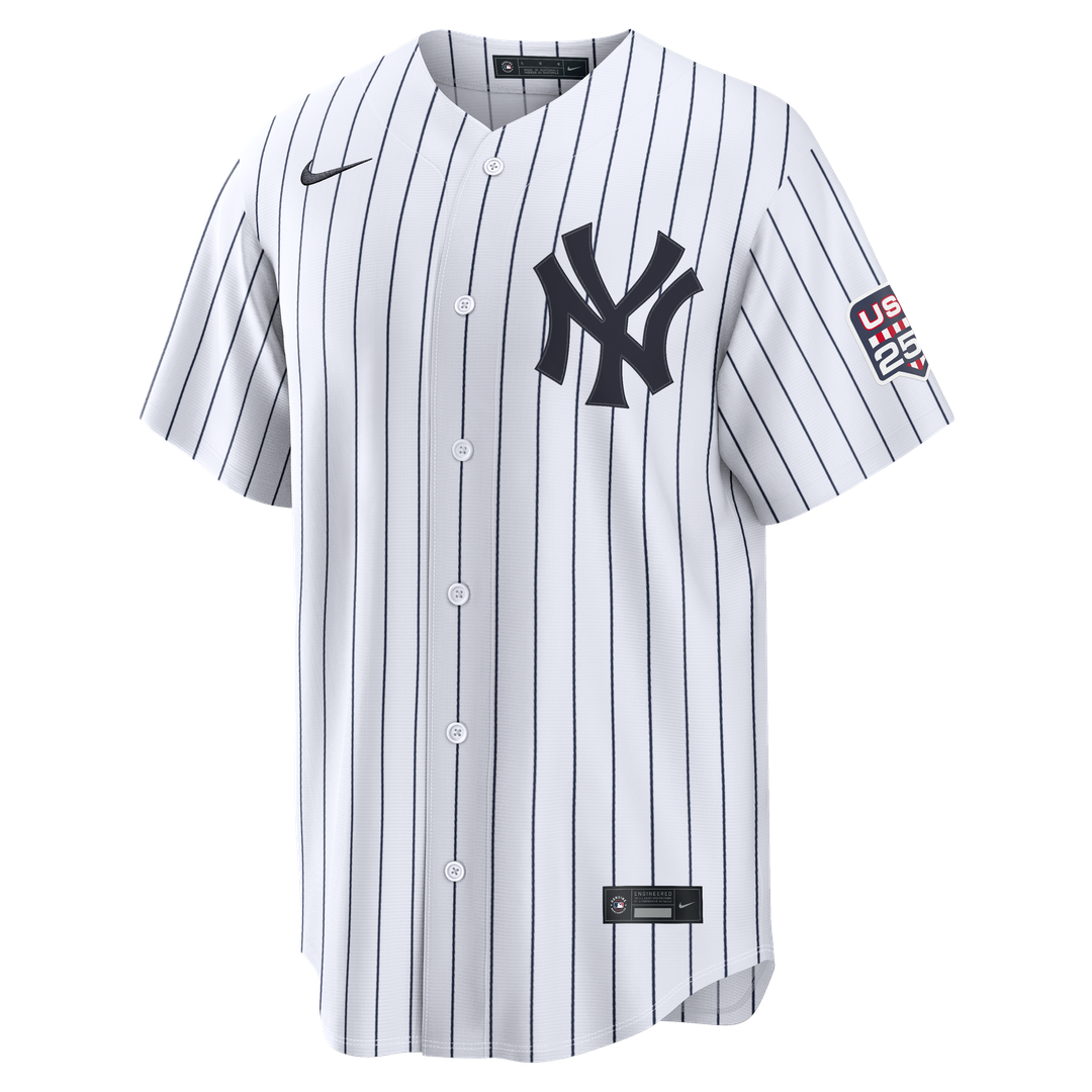 Fourth of July New York Yankees Giancarlo Stanton White USA 250 Jersey