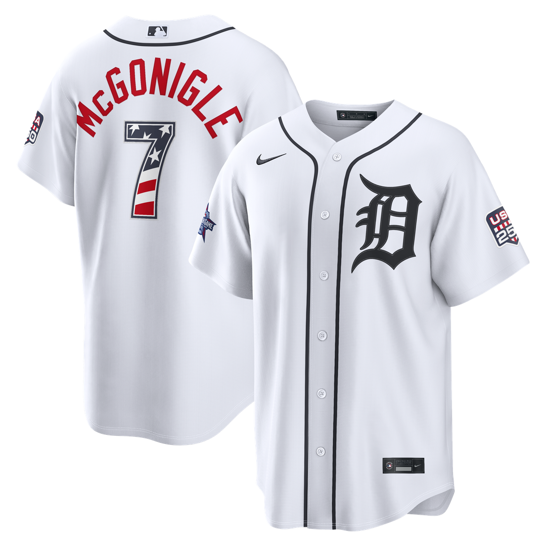 2026 All-Star Edition Stars & Stripes Detroit Tigers Kevin McGonigle White Jersey
