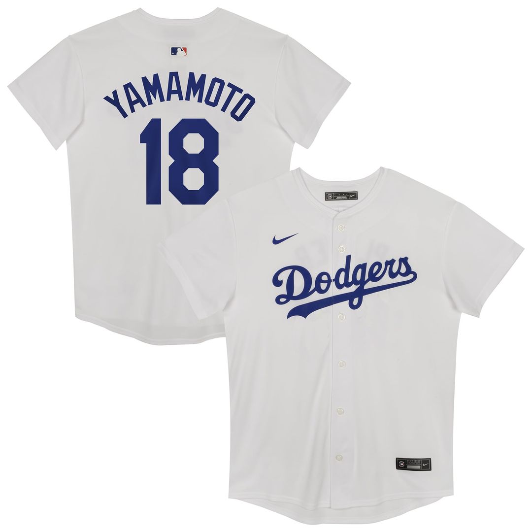 Yoshinobu Yamamoto Los Angeles Dodgers Preschool Home Jersey - White