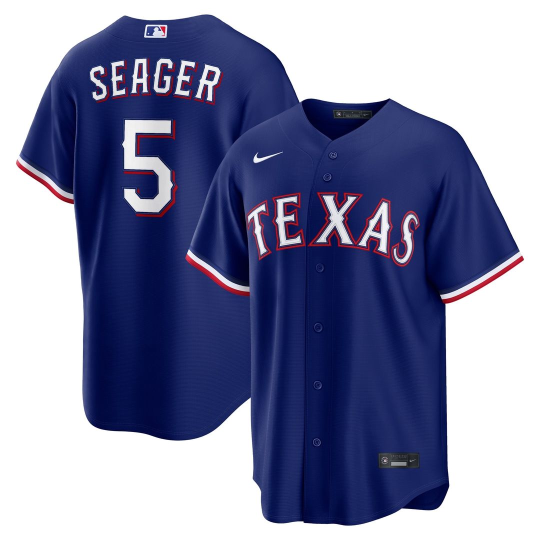 Corey Seager Texas Rangers Road Jersey - Gray
