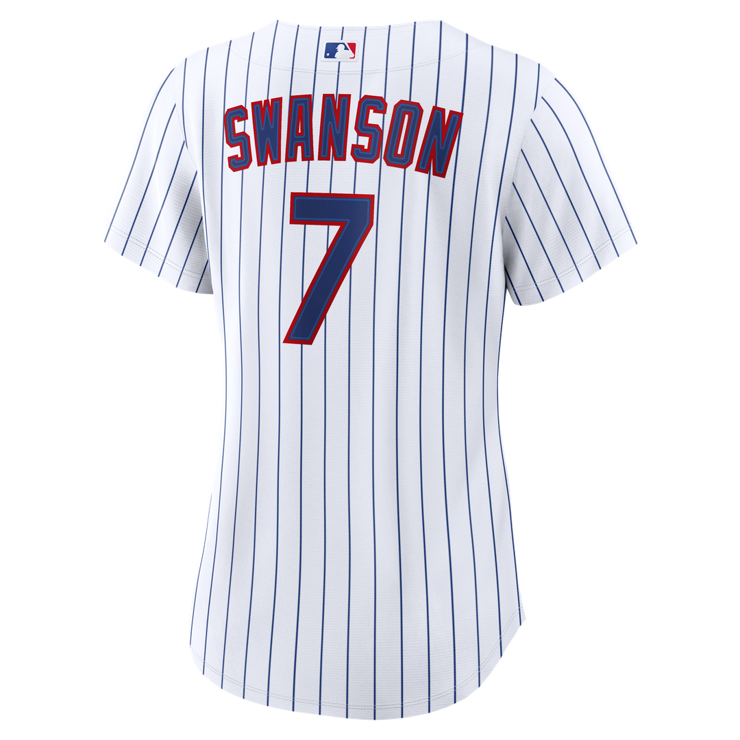 Dansby Swanson Chicago Cubs Women's Home Jersey - White
