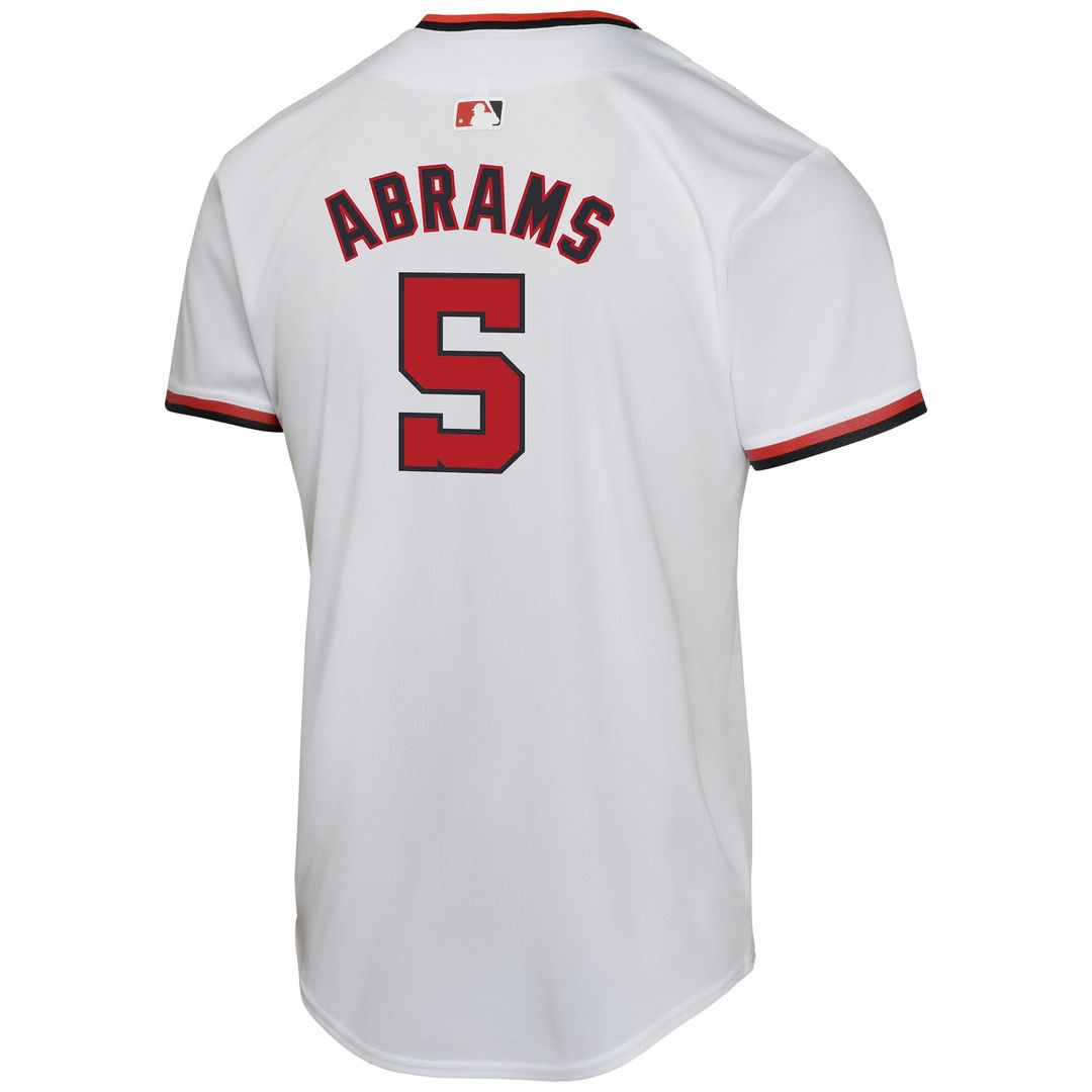 CJ Abrams Washington Nationals Youth Home Jersey - White