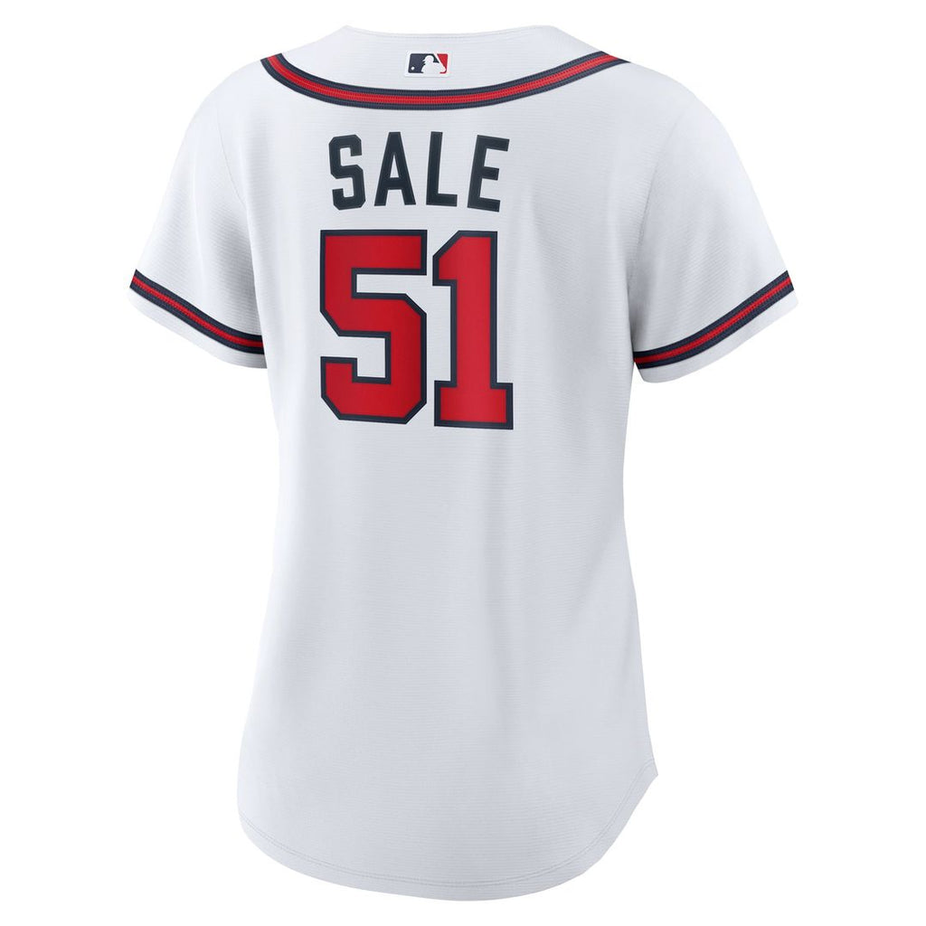 Chris Sale Atlanta Braves Women's Home Jersey - White