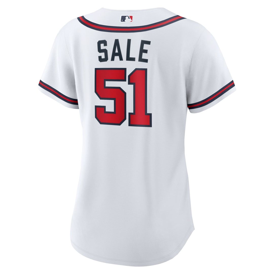 Chris Sale Atlanta Braves Women's Home Jersey - White