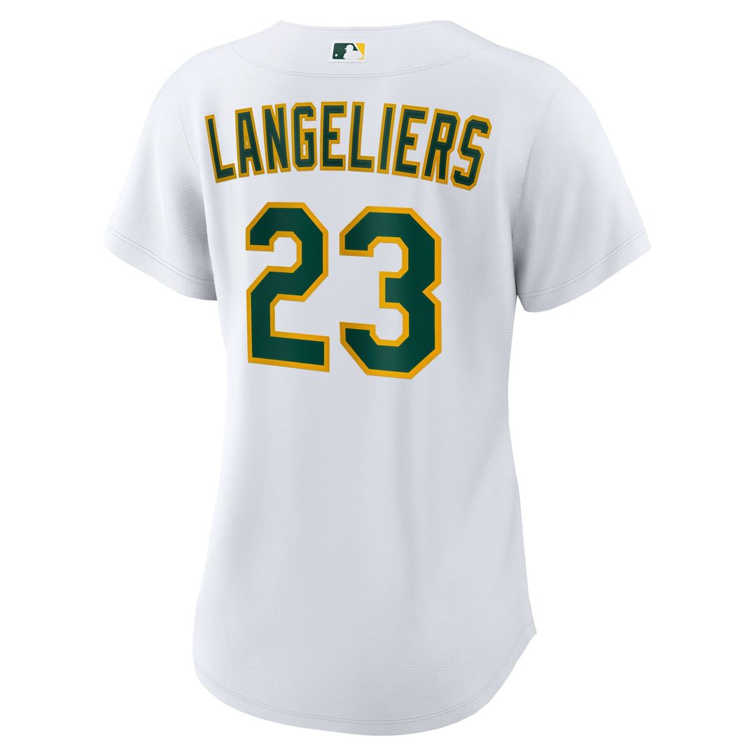Shea Langeliers Athletics Women's Home Jersey - White