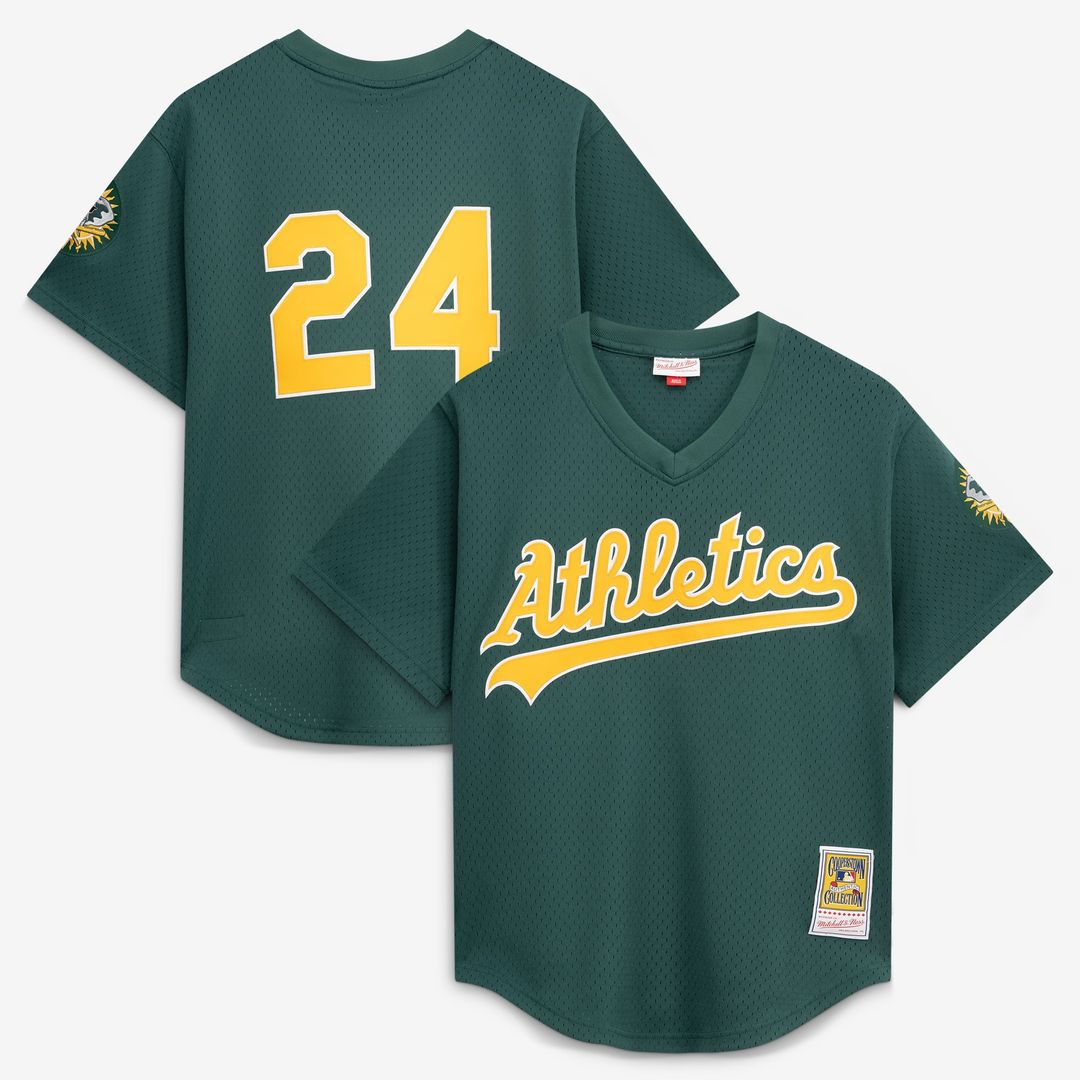 Rickey Henderson Athletics Authentic Jersey - Green