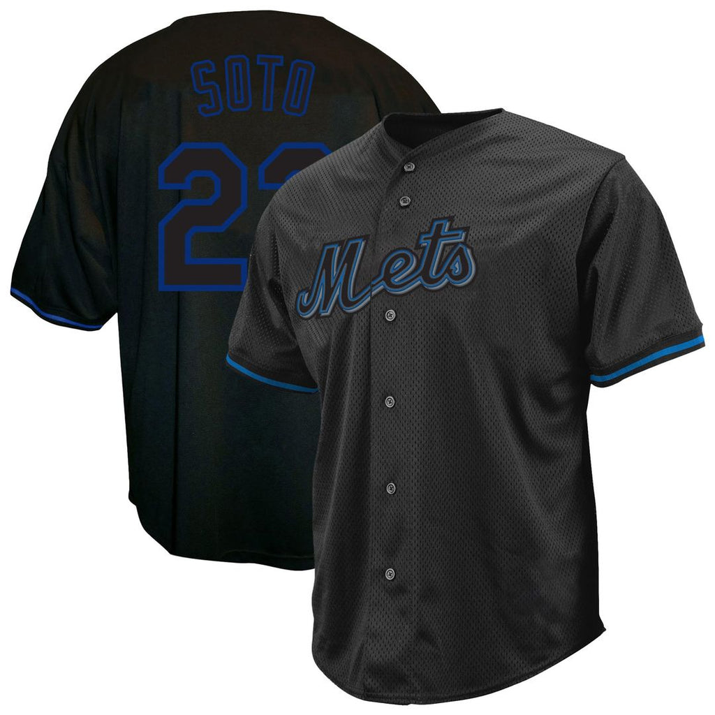 Juan Soto New York Mets Big & Tall Pop Fashion Jersey - Black