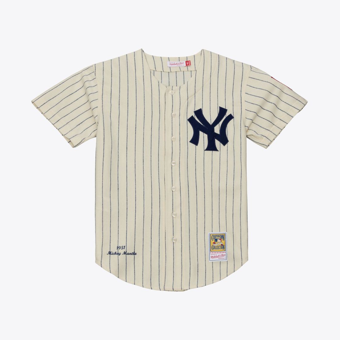 Mickey Mantle New York Yankees 1951 Jersey - Cream