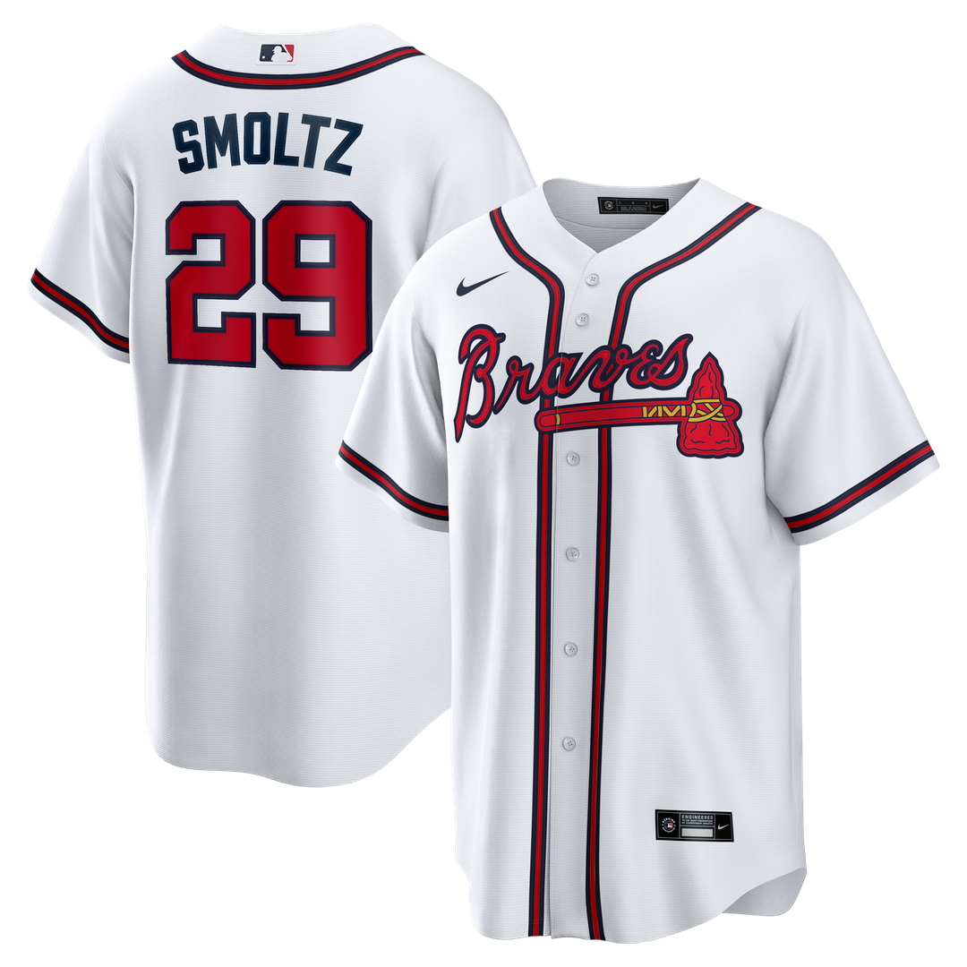 John Smoltz Atlanta Braves Home Retired Player Jersey - White