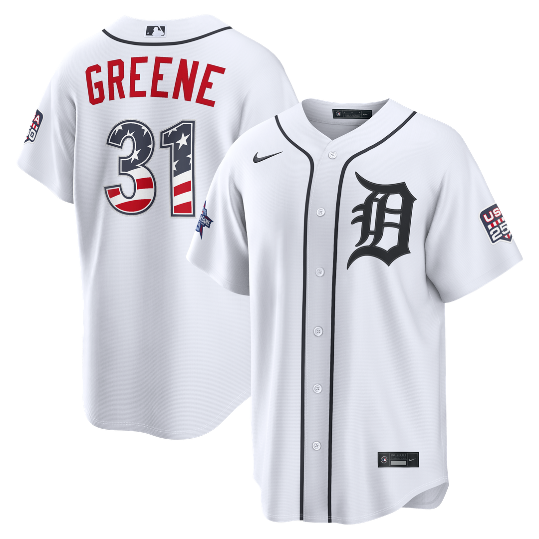 2026 All-Star Edition Stars & Stripes Detroit Tigers Riley Greene White Jersey