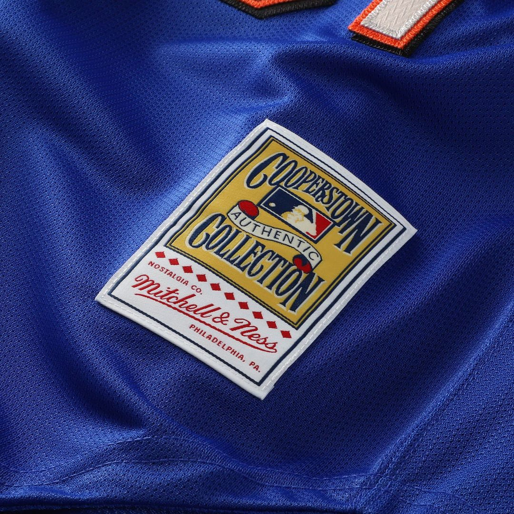 Mike Piazza New York Mets Mesh Batting Practice Button-Up Jersey - Orange