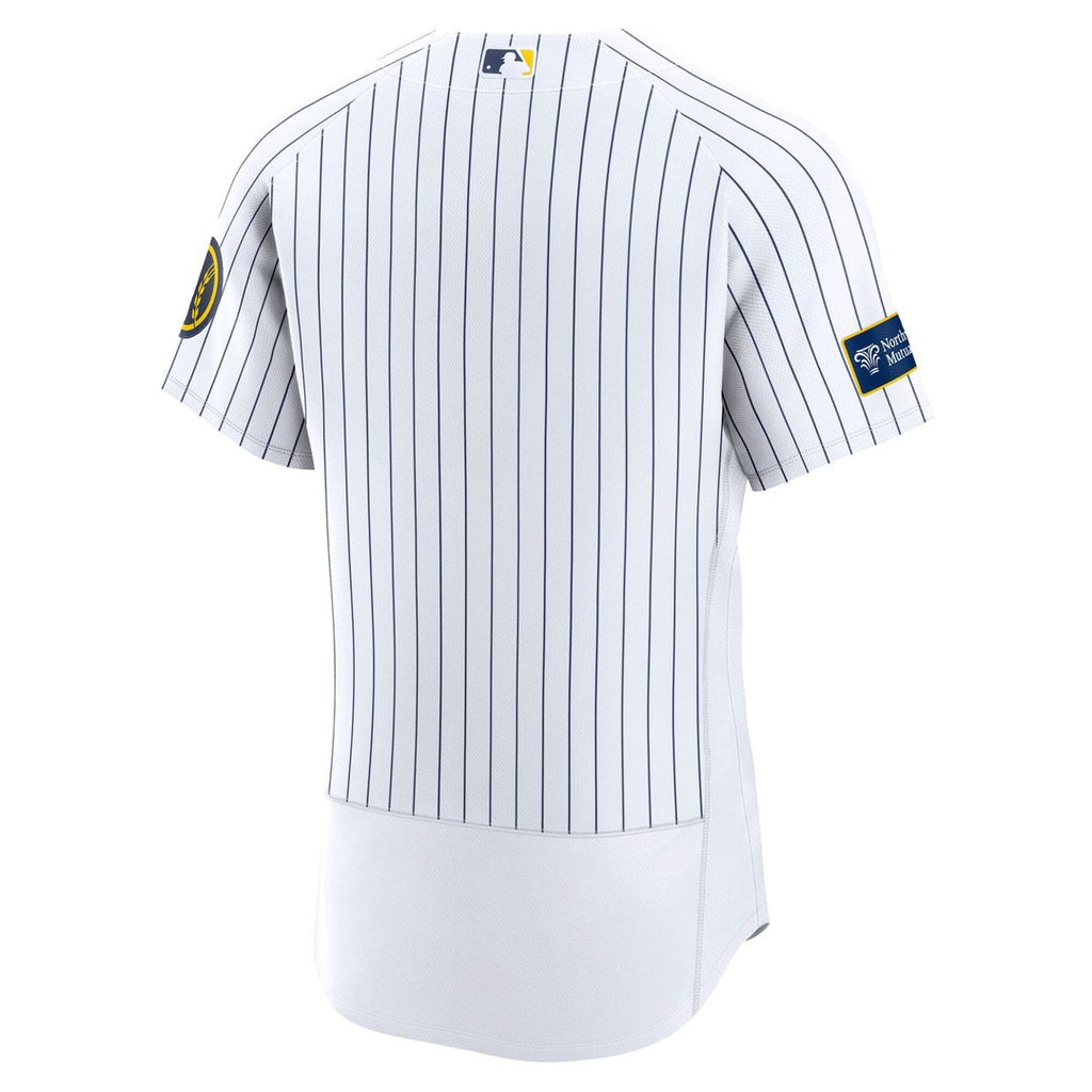 Milwaukee Brewers Alternate Sponsor Patch Jersey - White