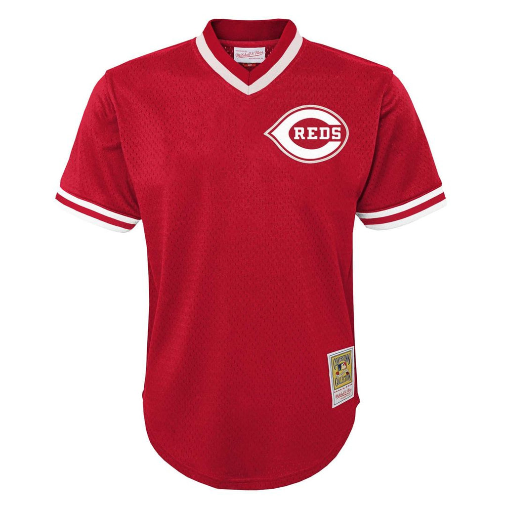 Johnny Bench Cincinnati Reds Youth Mesh Jersey - Red