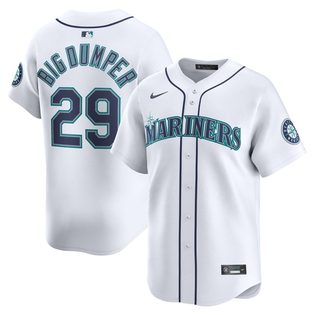Cal Raleigh Seattle Mariners Home Jersey - White