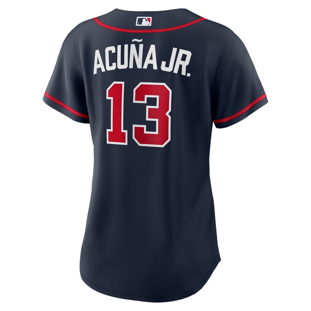 Ronald Acuña Jr. Atlanta Braves Women's Alternate Jersey - Red
