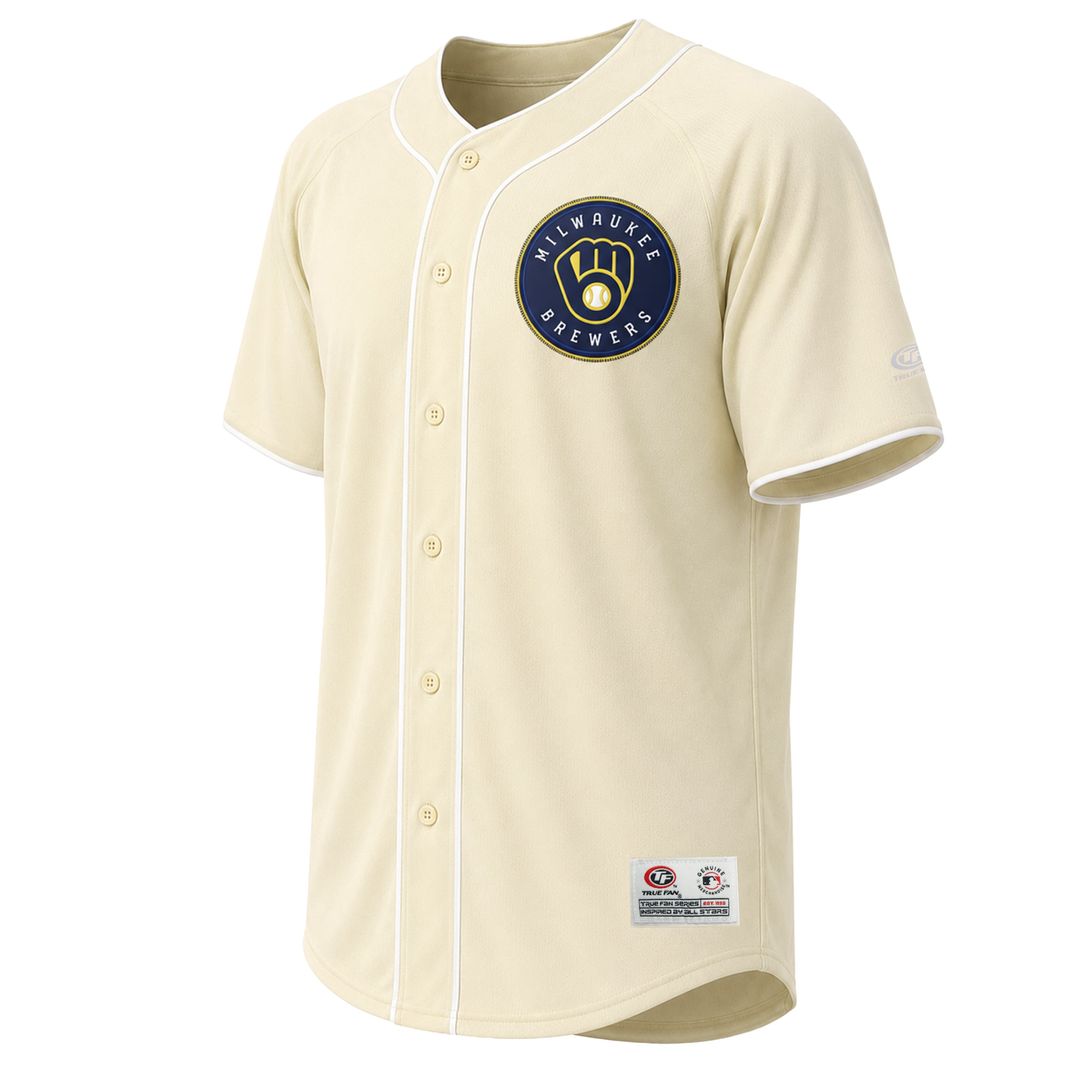 Milwaukee Brewers Fashion Jersey - Cream