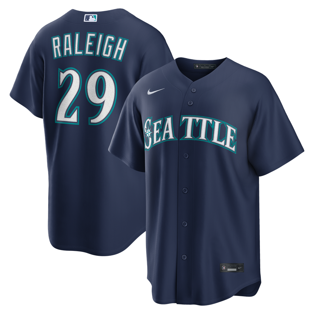 Cal Raleigh Seattle Mariners Alternate Jersey - Cream