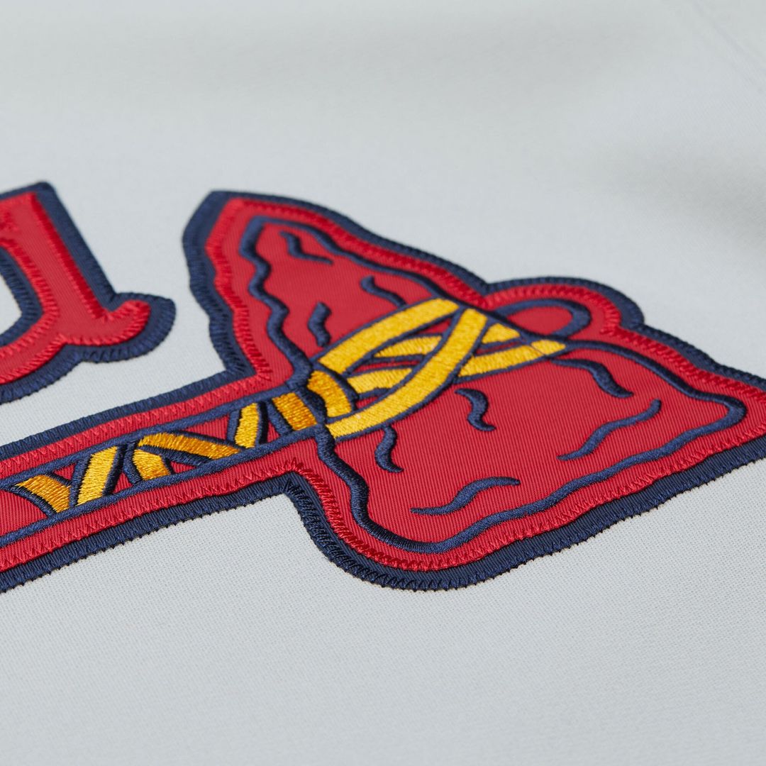 Fred McGriff Atlanta Braves 1995 Throwback Jersey - Gray