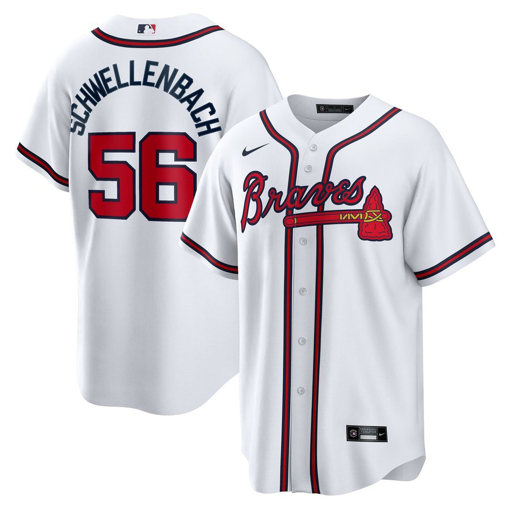 Spencer Schwellenbach Atlanta Braves Home Jersey - White