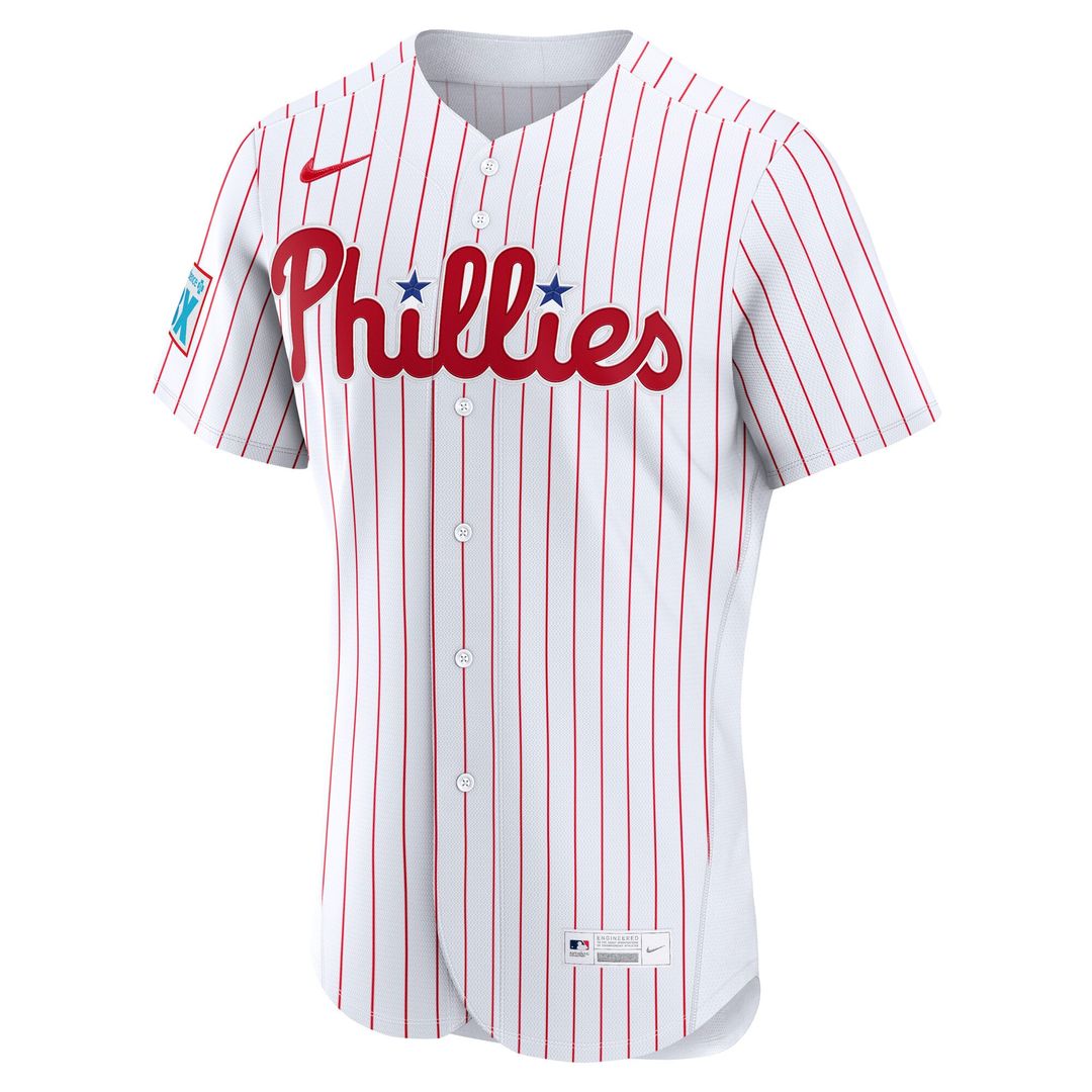 Philadelphia Phillies Home Sponsor Patch Jersey - White