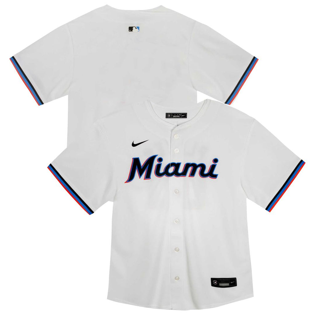 Miami Marlins Youth Home Jersey - White