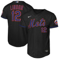 Francisco Lindor New York Mets Youth Alternate Jersey - Black