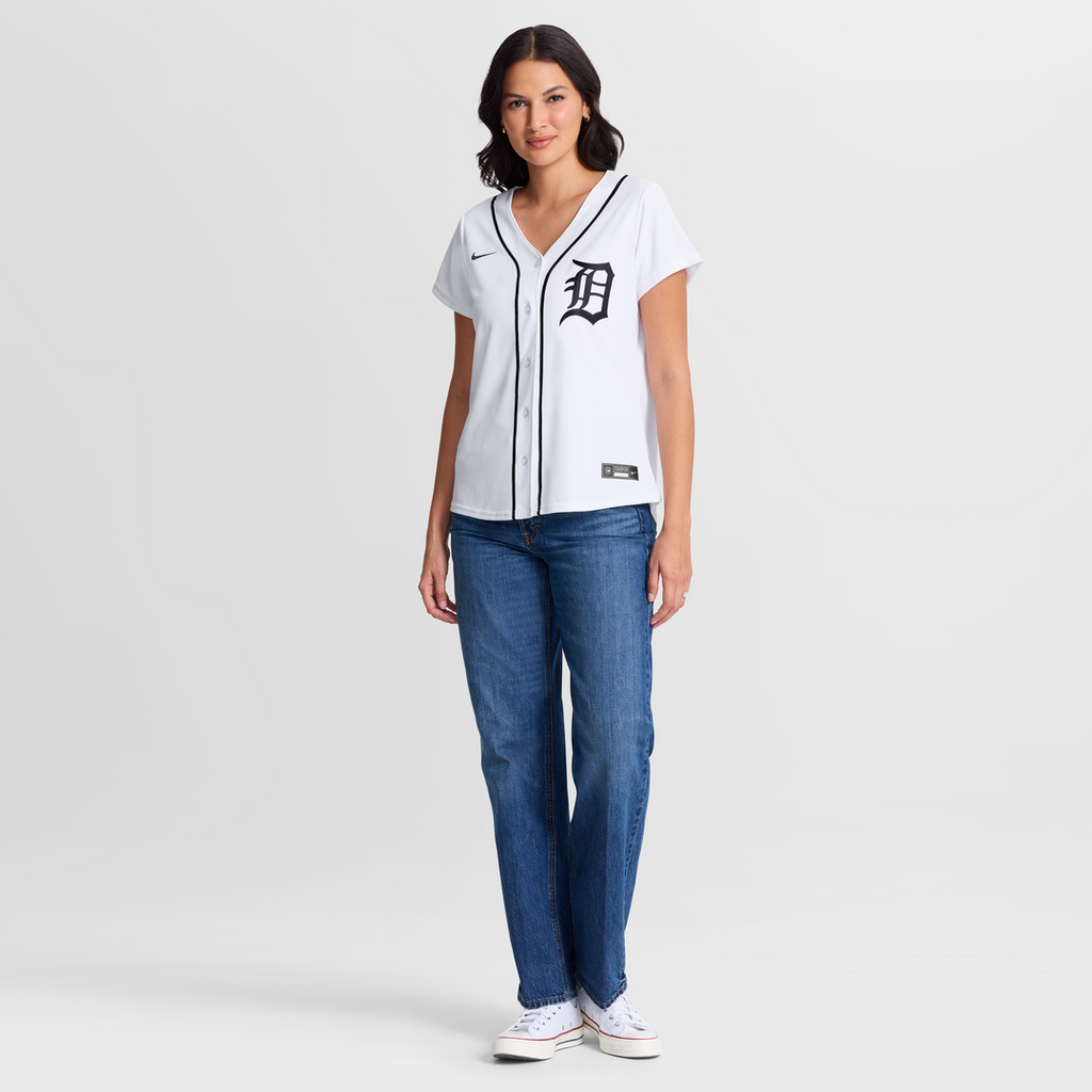 Justin Verlander Detroit Tigers Women's Home Jersey - White