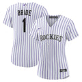 Colorado Rockies Women's #1 Bride Home Jersey - White