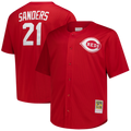 Deion Sanders Cincinnati Reds Big & Tall Cooperstown Mesh Jersey - Red