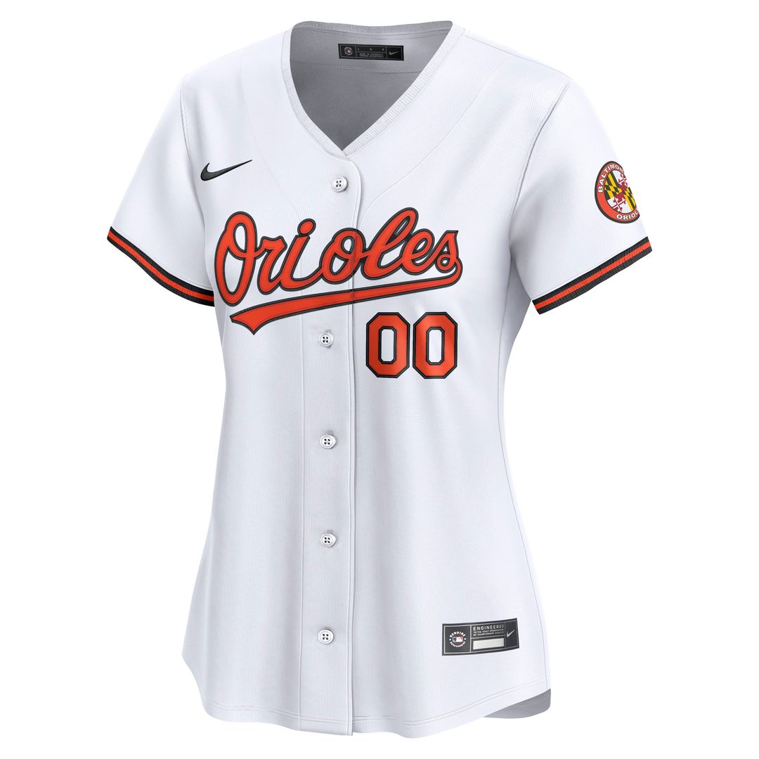 Baltimore Orioles Women's Home Limited Custom Jersey - White