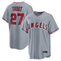 Mike Trout Los Angeles Angels Road Jersey - Gray