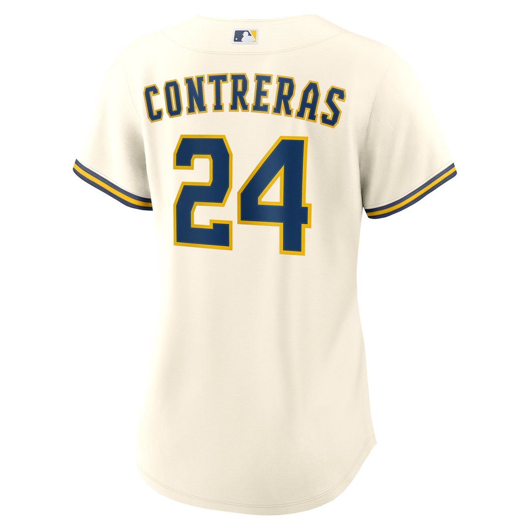 William Contreras Milwaukee Brewers Women's Home Jersey - Cream