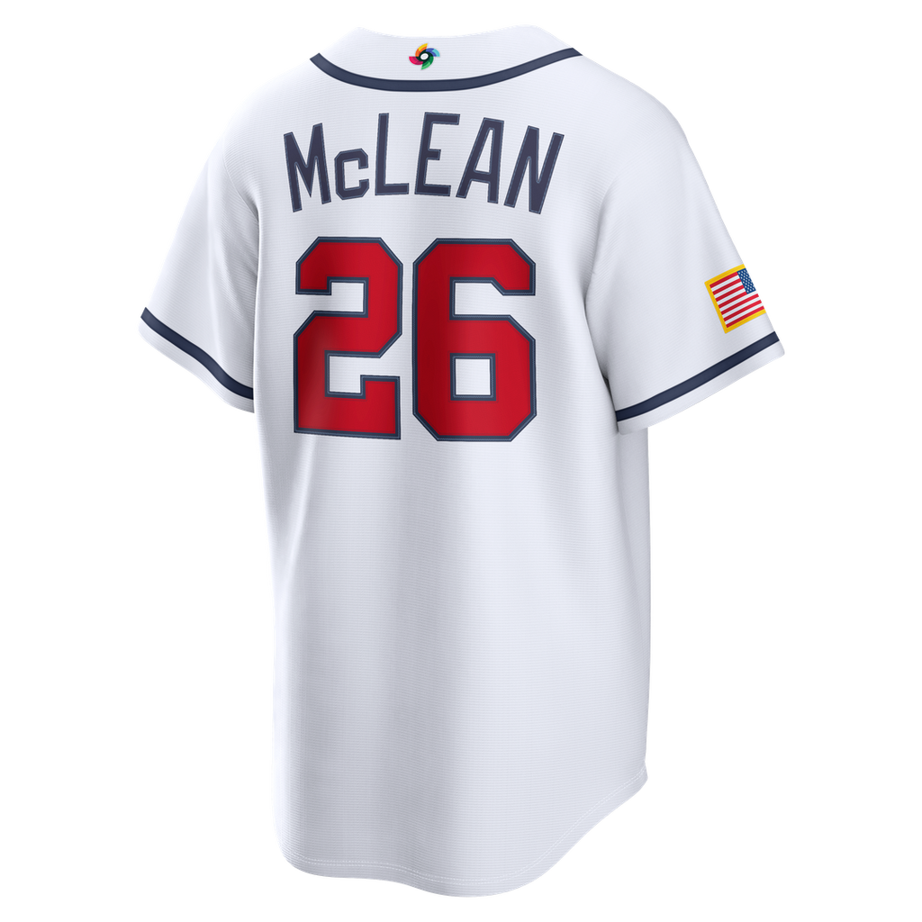 Nolan McLean USA Baseball 2026 World Baseball Classic Home Jersey - White