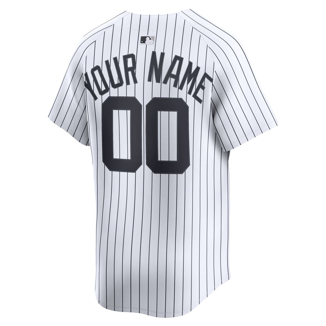 New York Yankees Home Limited Custom Jersey - White