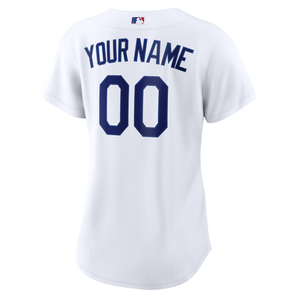 Los Angeles Dodgers Women's Home Replica Custom Jersey - White