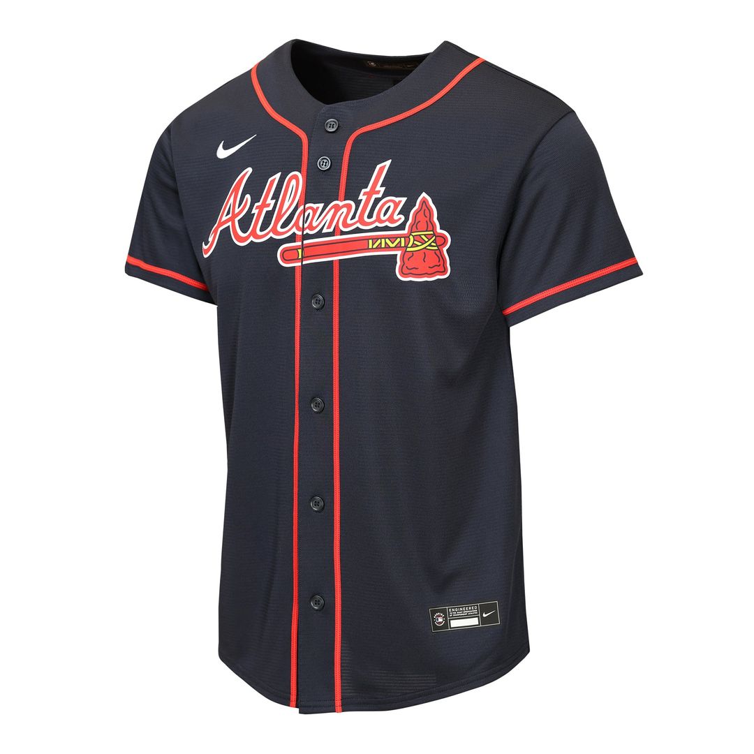 Atlanta Braves Youth Alternate Jersey - Navy