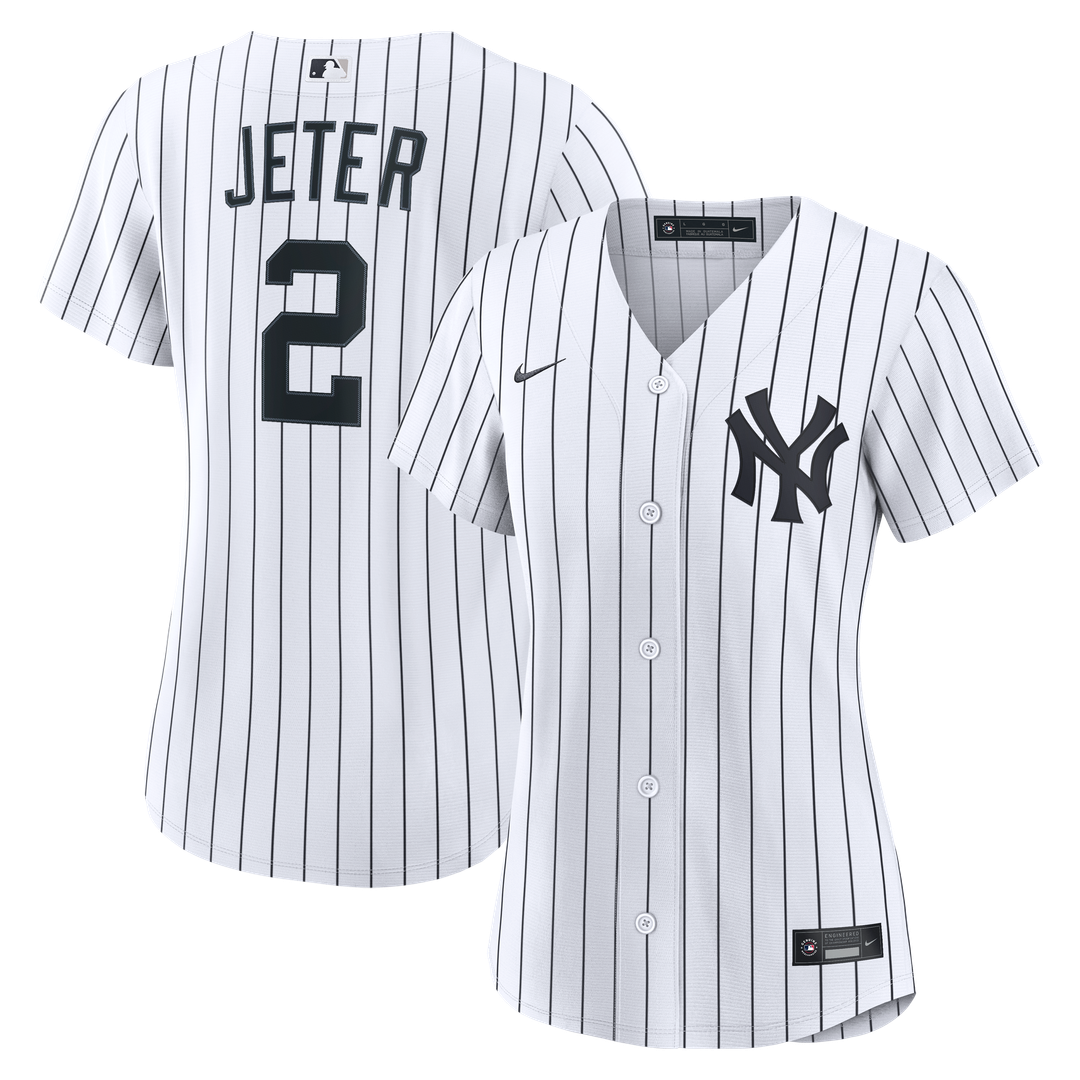 Derek Jeter New York Yankees Women's Home Retired Jersey - White