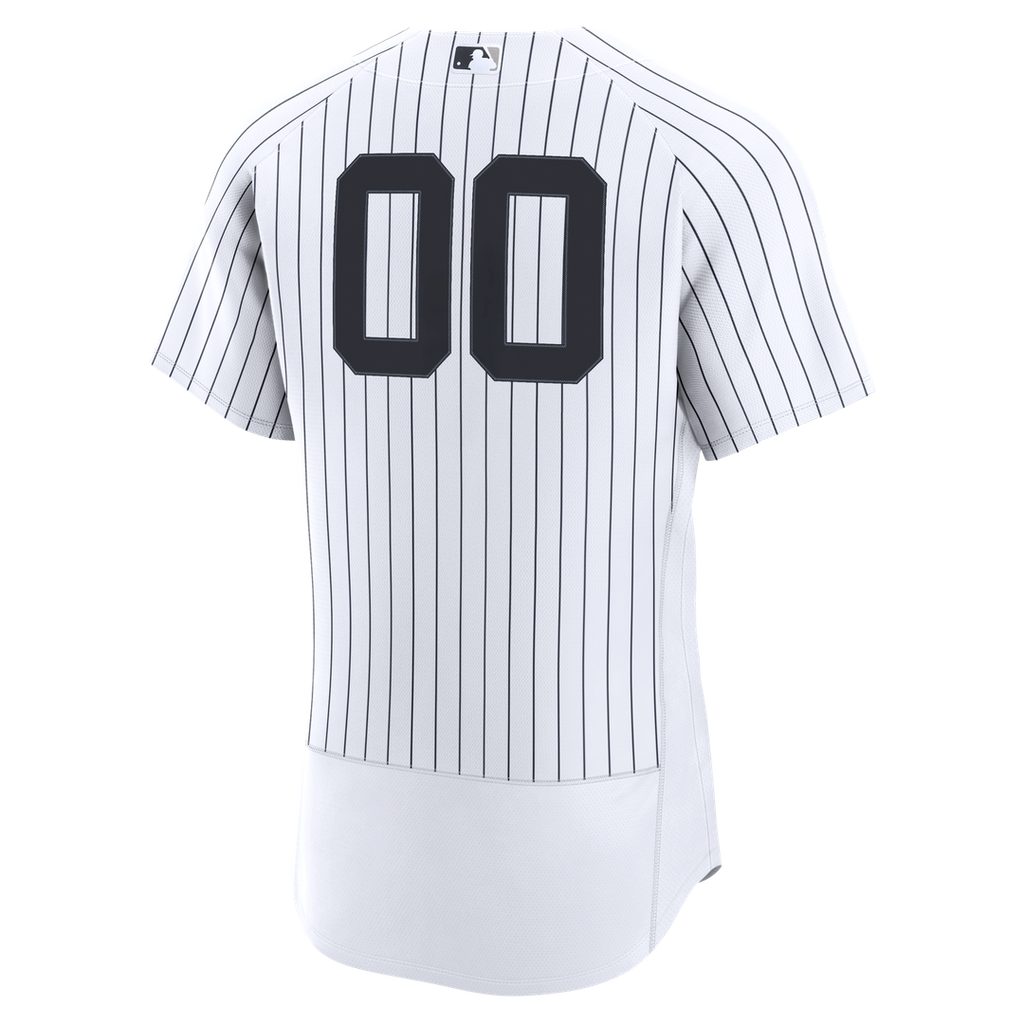 New York Yankees Home Authentic Custom Jersey - White