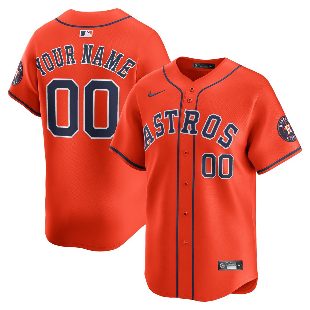 Houston Astros Home Limited Custom Jersey - White