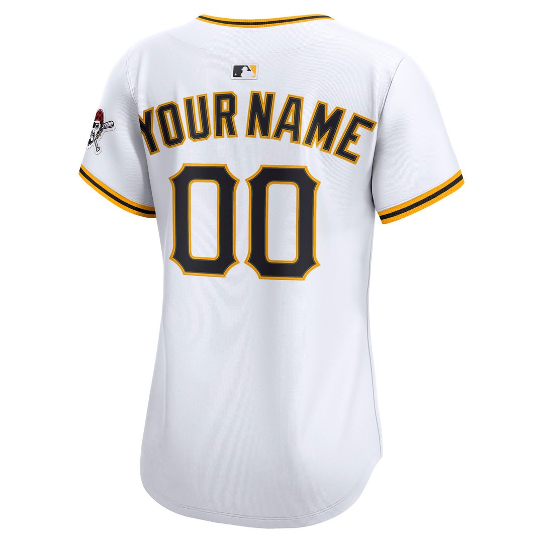 Pittsburgh Pirates Women's Home Limited Custom Jersey - White