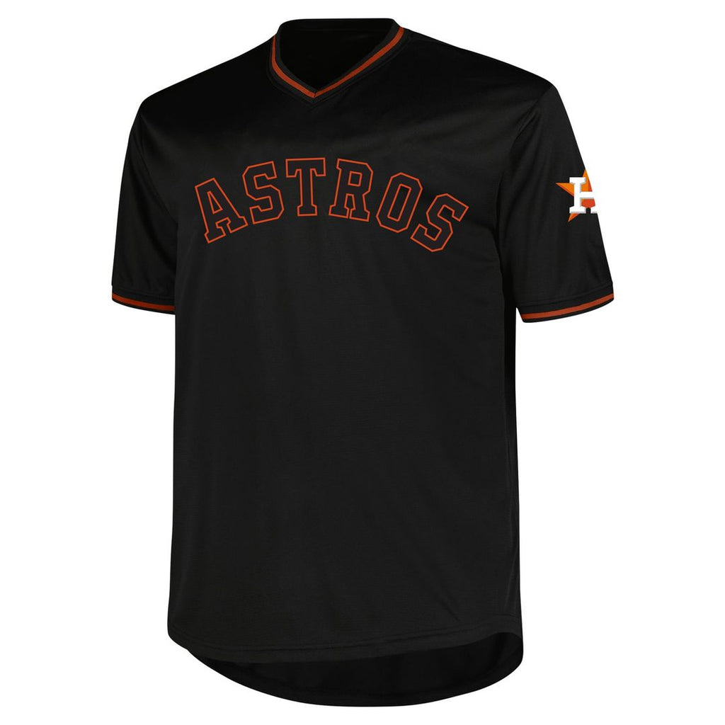 Houston Astros Big & Tall Pop Fashion Jersey - Black
